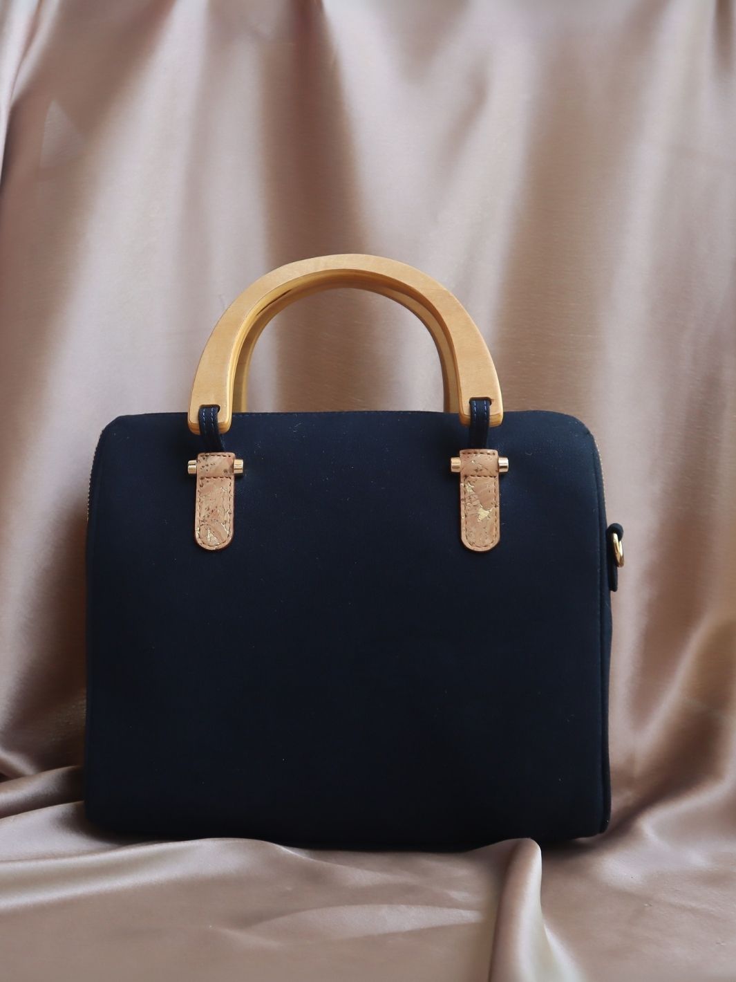 FOReT®️ Luma Mini  Luxe Bag – Navy Blue with Gold Flecks