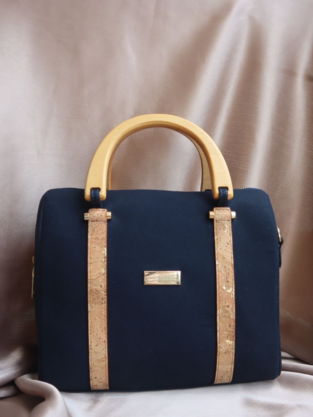 FOReT®️ Luma Mini  Luxe Bag – Navy Blue with Gold Flecks