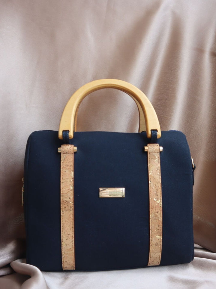 FOReT®️ Luma Mini  Luxe Bag – Navy Blue with Gold Flecks
