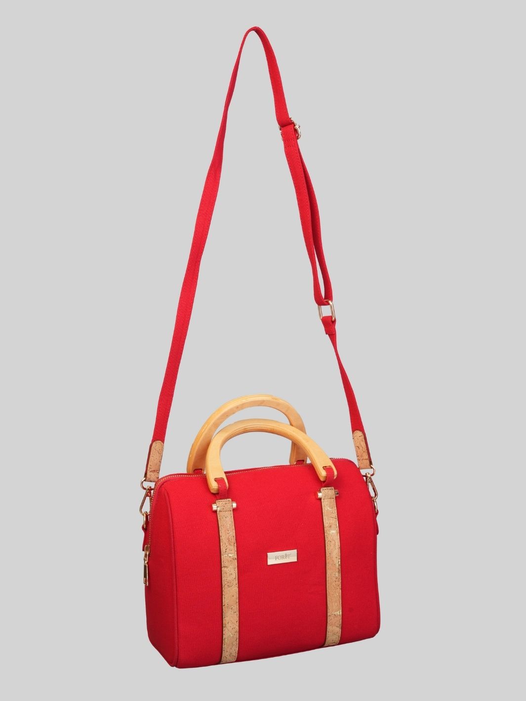 FOReT®️ Luma Mini Luxe Bag – Ruby Red with Gold Flecks