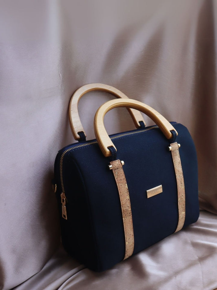 FOReT®️ Luma Mini  Luxe Bag – Navy Blue with Gold Flecks