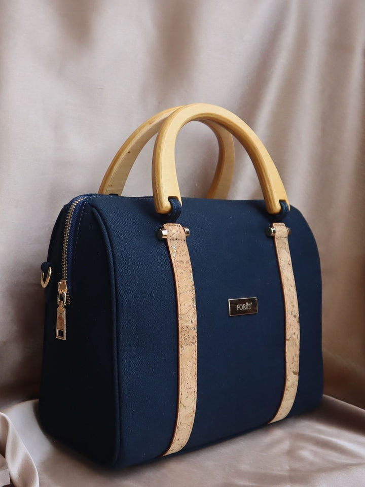 FOReT®️ Luma Mini  Luxe Bag – Navy Blue with Gold Flecks