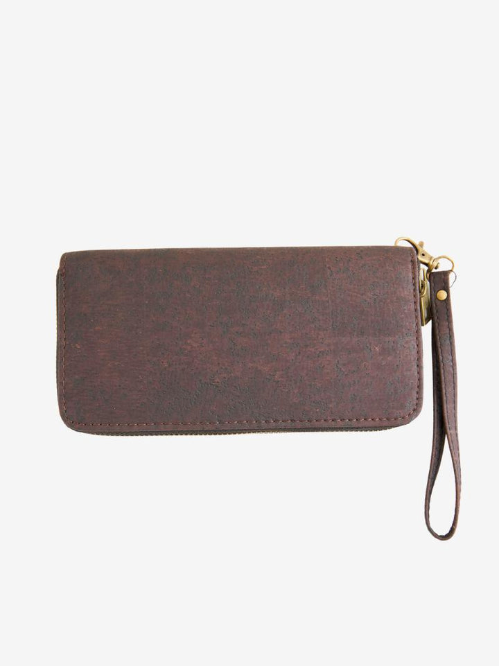 FOReT Tilia Zipped Cork Wristlet - Brown
