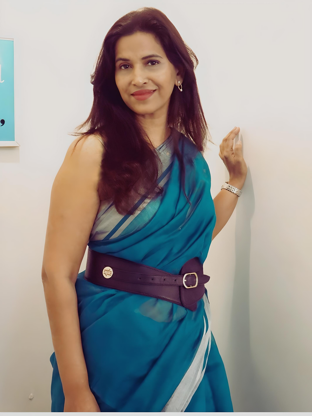 FOReT Obi Black Plant Leather Belt