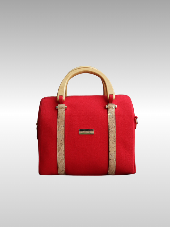 FOReT®️ Luma Mini Luxe Bag – Ruby Red with Gold Flecks
