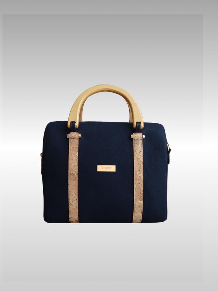 FOReT®️ Luma Mini  Luxe Bag – Navy Blue with Gold Flecks