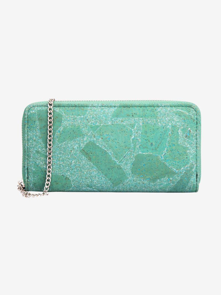 Turquoise Mist Sustainable, Eco-Friendly & Vegan - Women's Cork Wallet Purse