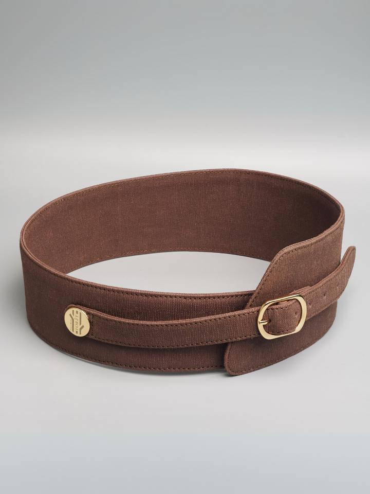 FOReT Obi Black Plant Leather Belt
