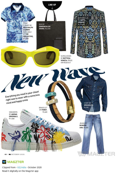 GQ Mens Magazine Features FOReT Bracelet : New Wave