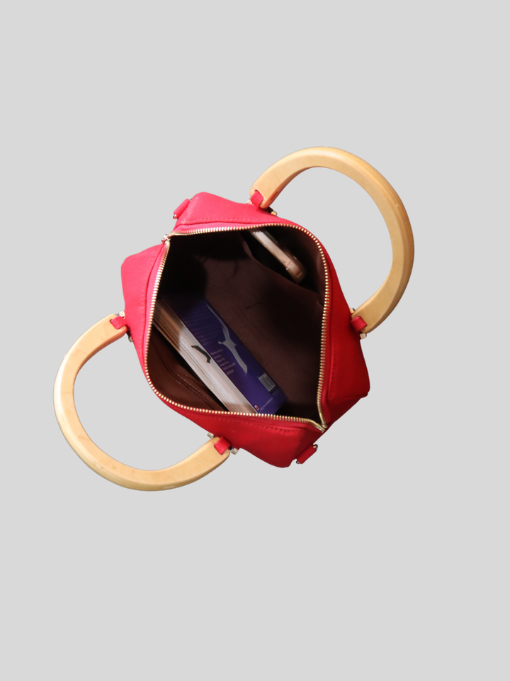 FOReT®️ Luma Mini Luxe Bag – Ruby Red with Gold Flecks