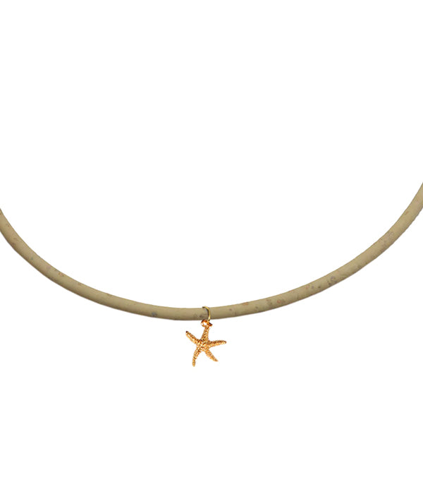 Kids Cork Starfish Pendant Necklace