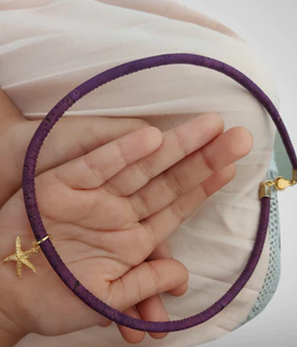 Kids Cork Starfish Pendant Necklace