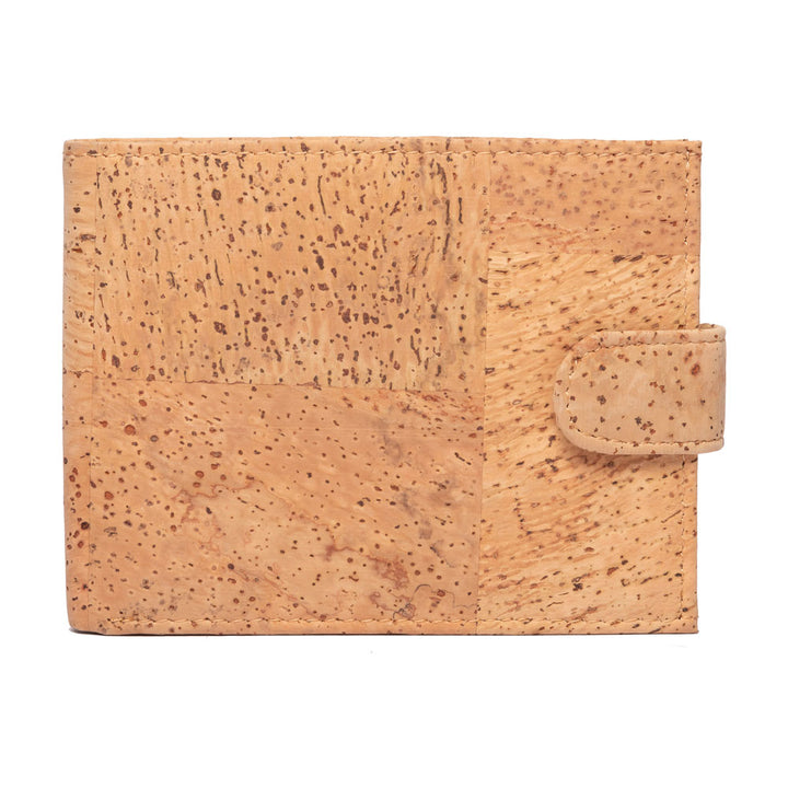 Men's Cork Wallet | Checked Oak - FOReT