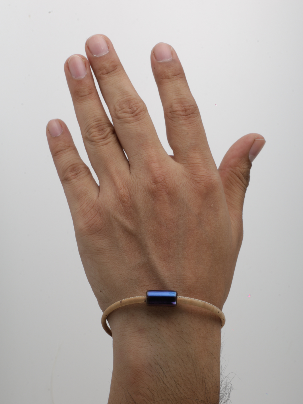 FOReT Mens Blue Bracelet in Vegan Cork