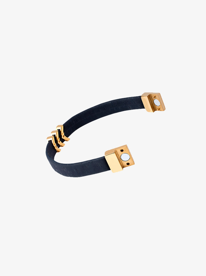 Rise Mens Bracelet in Navy Blue and Gold