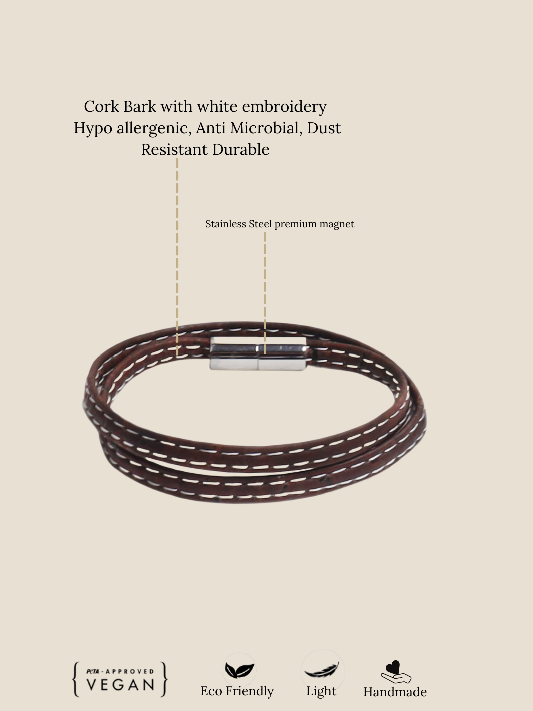 Spotted on Vicky Kaushal: FOReT’s Vegan Cork Mens Wrap Bracelet