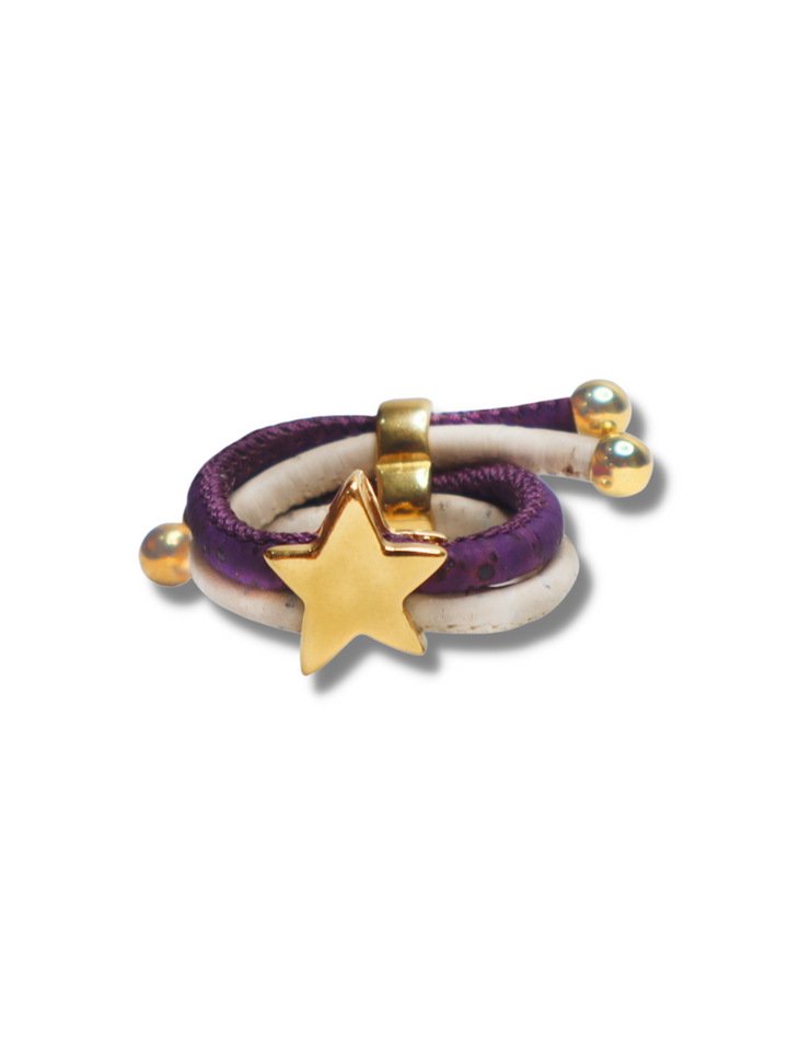 Cork Pentas Star shaped Ring