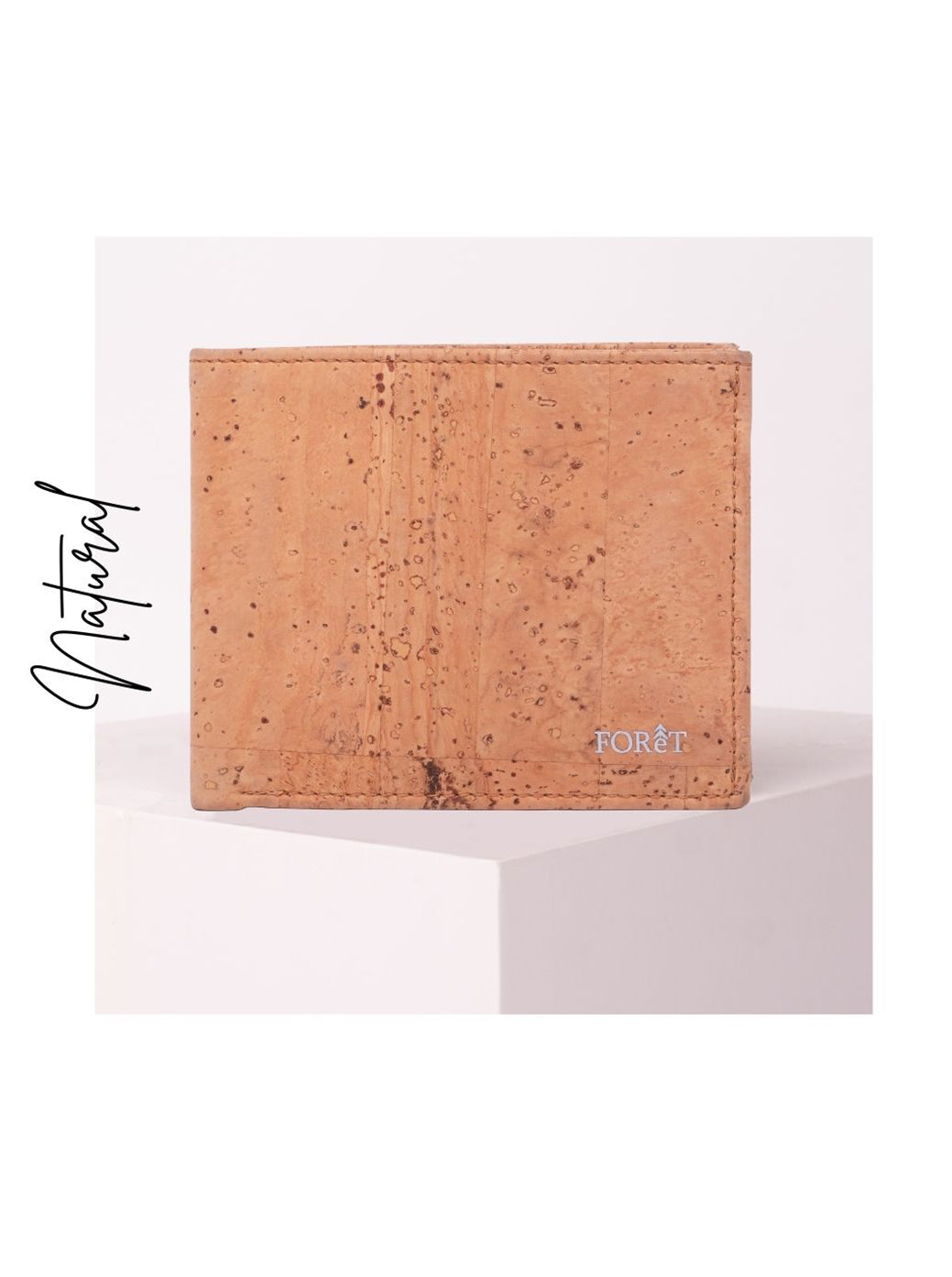 Cork Natural Wood  Men's Card Wallet